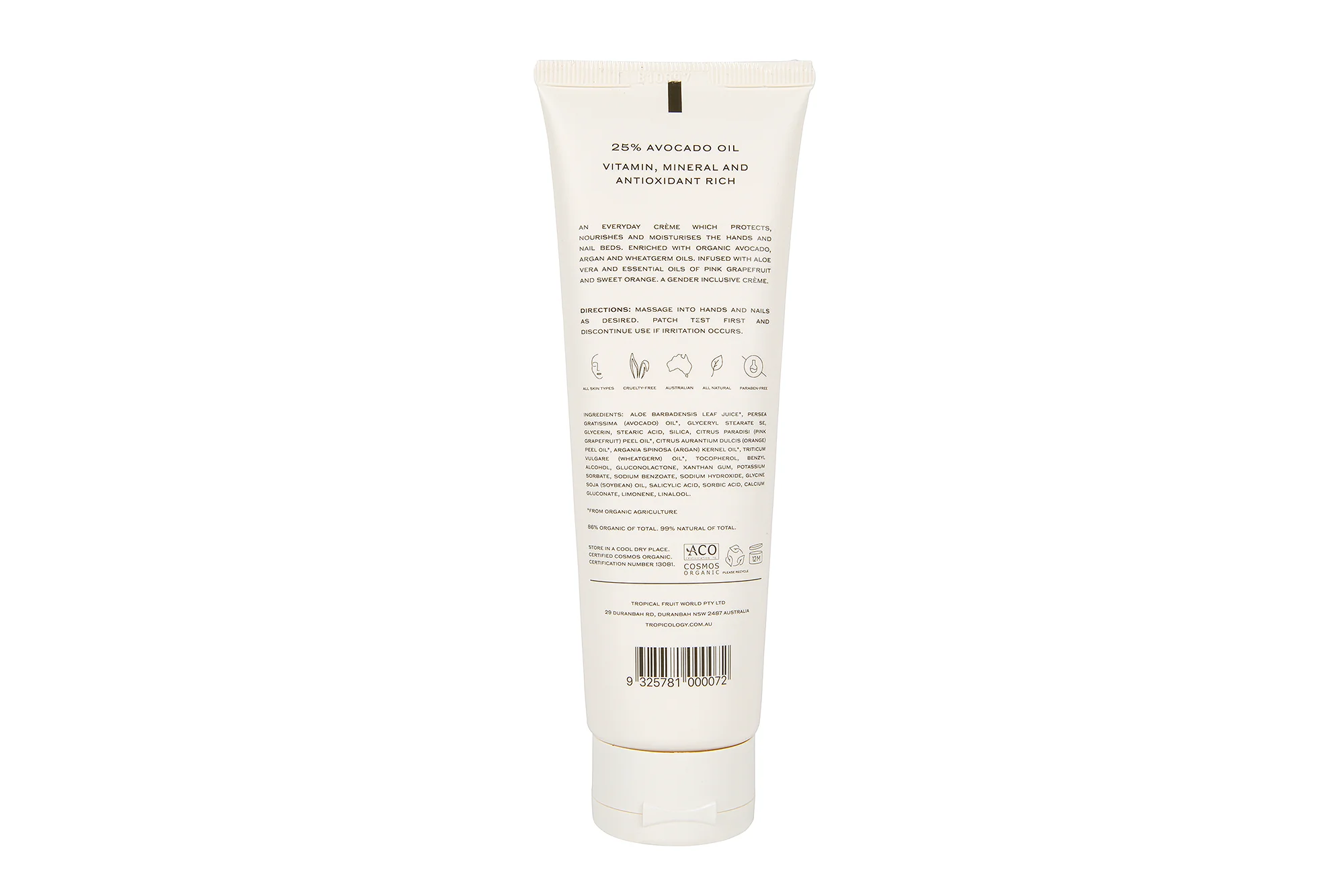 Tropicology Organic Avocado Hand Crème - Image 3